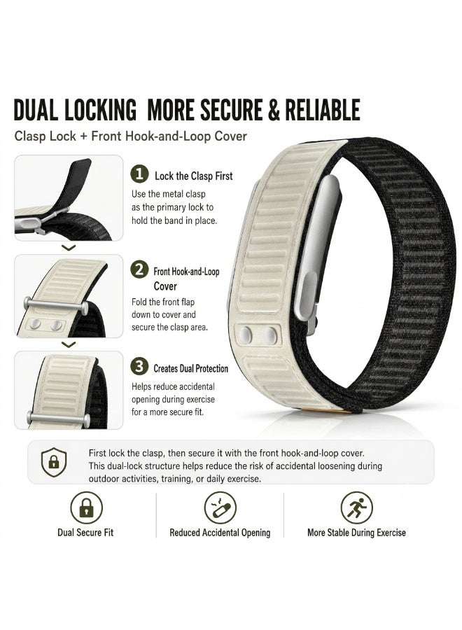 TEMPO Navigator Hybrid Nylon & Silicone Sport Replacement Strap Compatible for WHOOP 5.0 Life /MG – ECG Compatible Fitness Tracker, Breathable & Durable with Secure Slider Connector Band | NOT for Gen 4 - Image 3