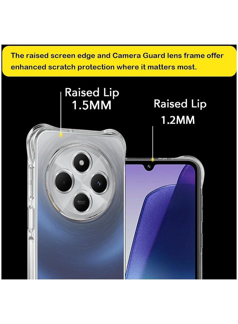 Fankalo حافظة هاتف لهاتف شاومي ريدمي 14C 4G / شاومي بوكو C75 4G شفافة للغاية رفيعة مضادة للخدش ومضادة للصدمات غطاء خلفي واقي من TPU - Image 2