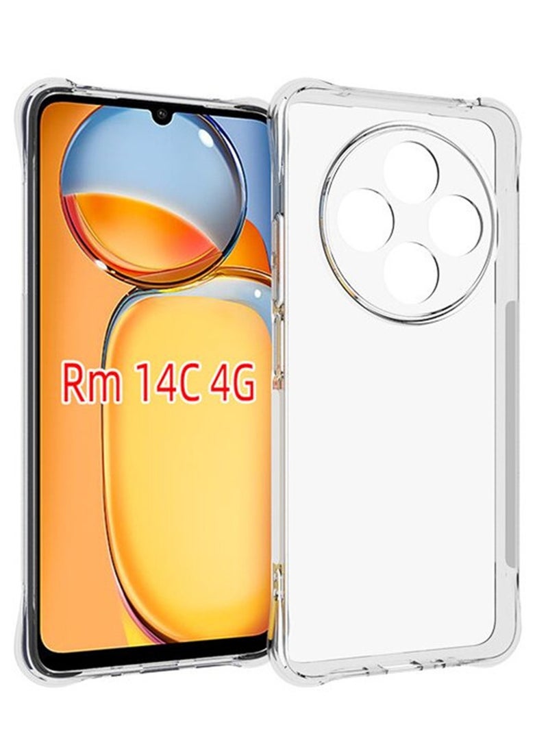 Fankalo Phone Case For Xiaomi Redmi 14C 4G/ Xiaomi Poco C75 4G Crystal Clear Ultra Slim Anti Scratch Shockproof Protective TPU Back Cover  - Image 5