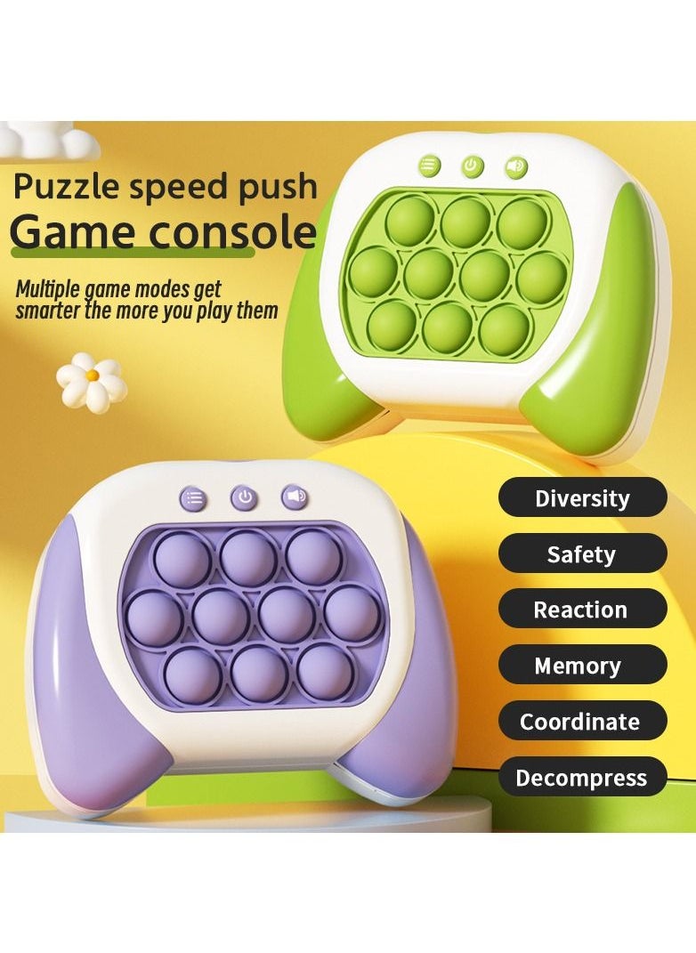 Generic - Pop It Fidget Toy Light Up Popping Game Quick Push Pattern-Popping Game For Kids Adults Stress Anxiety Relief Sensory Toys For Boys Girls - Image 1