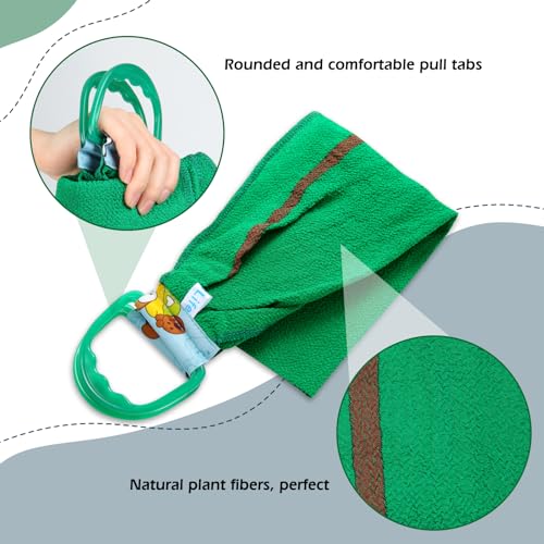 LeapLife Exfoliating Back Scrubber, Body Back Scrubber Towel for Shower, Bath Wash Scrub Cloth Washcloth Washer for Men Women Exfoliation, Body Scrubbing Brush Exfoliator 500D - Image 3