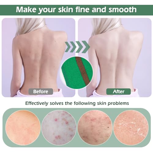 LeapLife Exfoliating Back Scrubber, Body Back Scrubber Towel for Shower, Bath Wash Scrub Cloth Washcloth Washer for Men Women Exfoliation, Body Scrubbing Brush Exfoliator 500D - Image 4