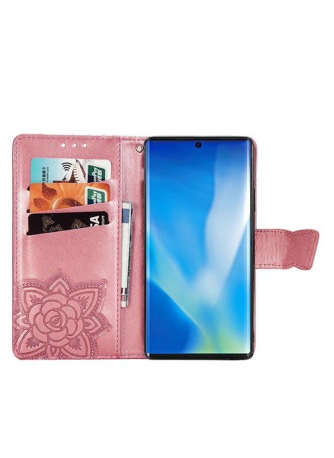 Green Tiger - Case For Arrows NX9 F-52A Butterfly Love Flower Embossed Horizontal Flip Leather Case with Bracket / Card Slot / Wallet / Lanyard - Image 1