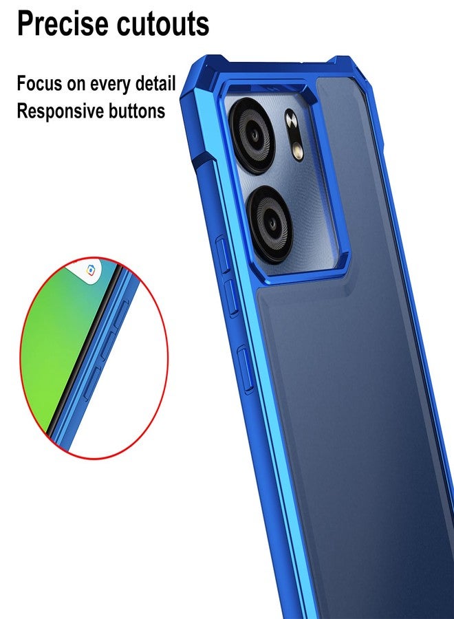 Ailiber for BLU View 5 Cell Phone Case, with Screen Protector, Dual Layer Shockproof Bumper, Clear Transparent Anti Yellowing, Slim [Scratch-Resistant] Cover for View 5-Blue - Image 5