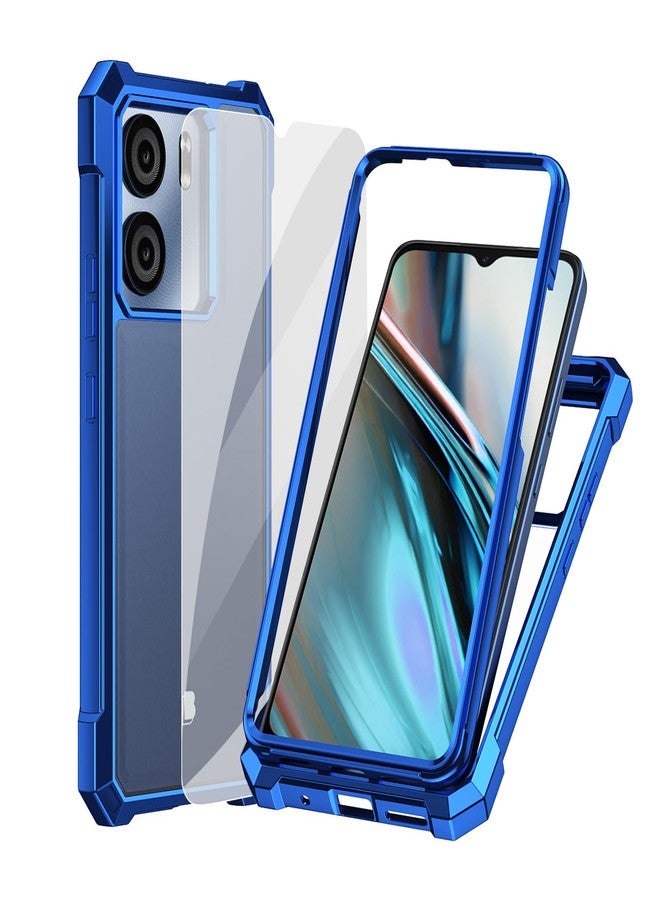 Ailiber for BLU View 5 Cell Phone Case, with Screen Protector, Dual Layer Shockproof Bumper, Clear Transparent Anti Yellowing, Slim [Scratch-Resistant] Cover for View 5-Blue - Image 1