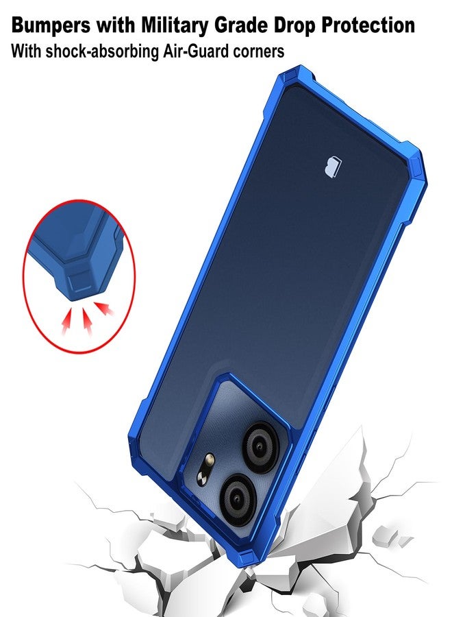 Ailiber for BLU View 5 Cell Phone Case, with Screen Protector, Dual Layer Shockproof Bumper, Clear Transparent Anti Yellowing, Slim [Scratch-Resistant] Cover for View 5-Blue - Image 4