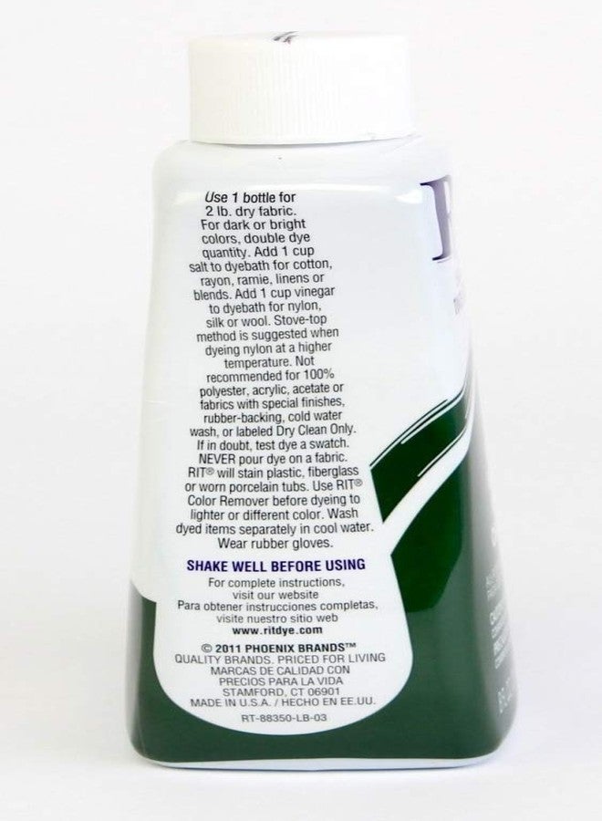 Rit Dye Liquid Dye, 8 fl oz, Dark Green, 3-Pack - Image 3