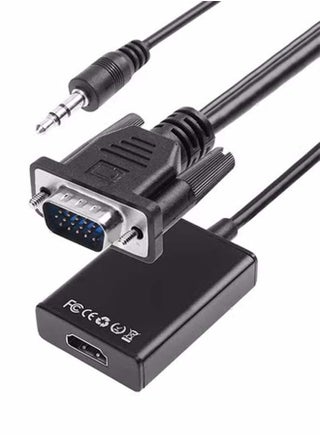 VGA To HDMI Converter Output 1080P HD With Audio Adapter Cable Black - pzsku/Z9F70567FB695401DFA90Z/45/_/1663122796/0df7f377-f152-45f0-a51c-864f7297b8bb