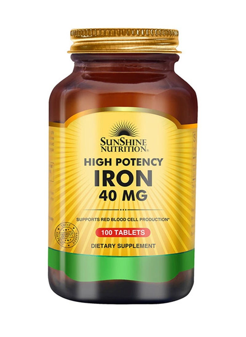 SUNSHINE NUTRITION High Potency Iron 40 Mg  - Image 1