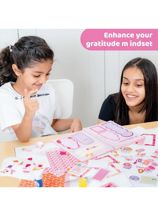 jackinthebox Paper Diy Journal For Girls Ages 8-12, 242 Pcs, Scrapbook Kit, Tween Girls Journal Kit 10 Mental Health Exercises, Journaling Kit, Gifts For 8 9 10 11 12-Year-Old Girls, Multicolor - Image 5