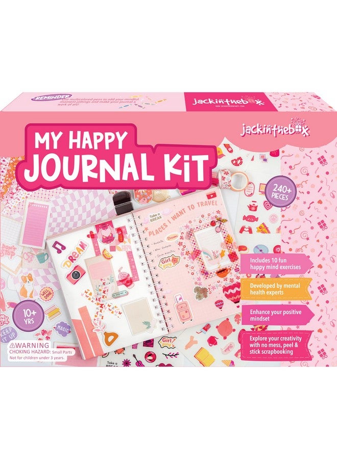 jackinthebox Paper Diy Journal For Girls Ages 8-12, 242 Pcs, Scrapbook Kit, Tween Girls Journal Kit 10 Mental Health Exercises, Journaling Kit, Gifts For 8 9 10 11 12-Year-Old Girls, Multicolor - Image 1