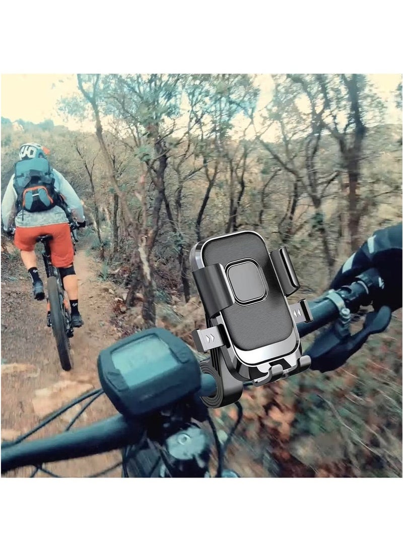 Shock-Absorbing Motorcycle Phone Holder, Adjustable Mount Bracket for Motorbike and Bicycle, Universal Fit for iPhone, Samsung, Huawei, Xiaomi, Redmi, Honor, and More - Image 3