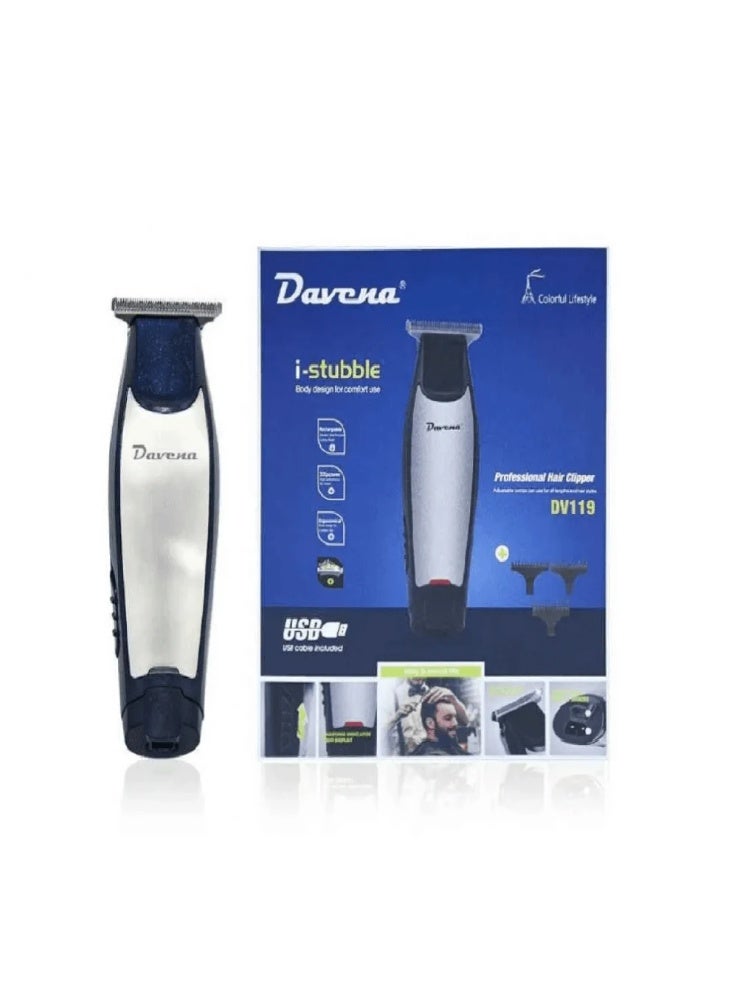 مكينة حلاقة شعر من دافينا اسود فضي DV-119