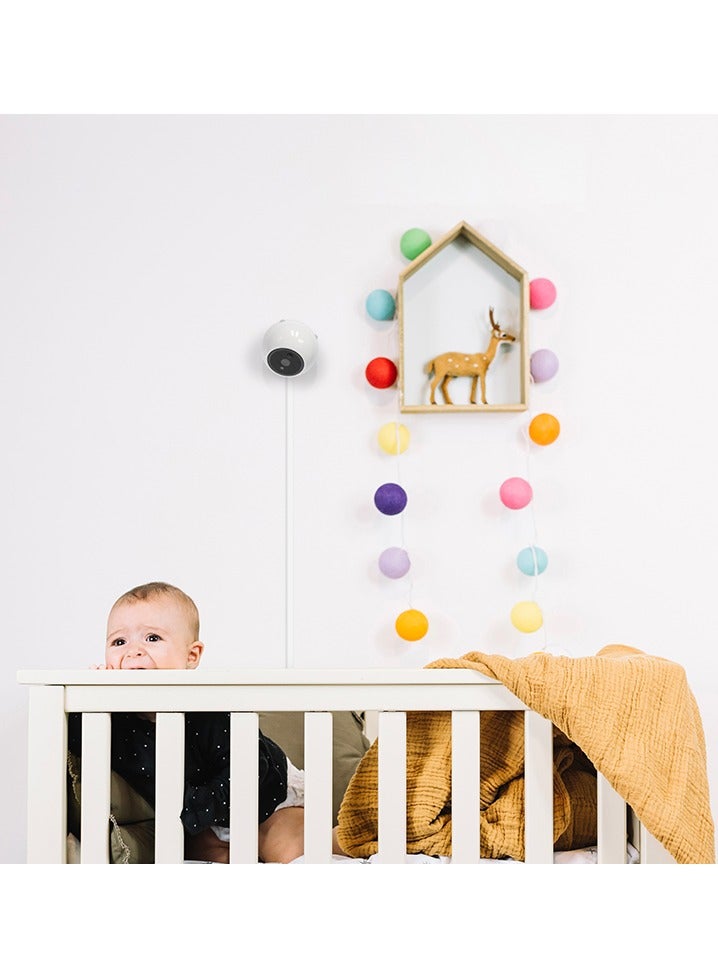 Amaryllo iBabi Smart Baby Monitor Camera 1080p Full HD, Cry & Voice Alerts, Daily Report, 360° Auto Tracking, Night Vision & Secure Encryption - Image 3