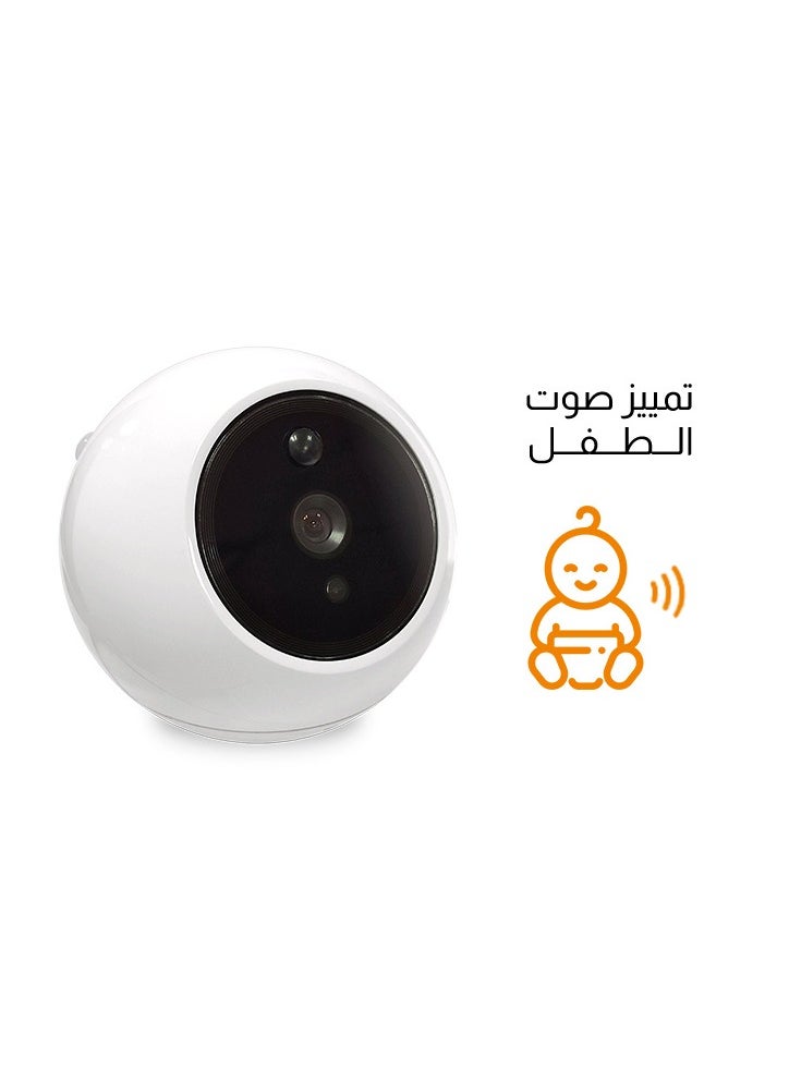 أي بيبي سمارت  1080 بيكسل فل اتش دي ، رؤية ليلية ، تنبيهات بكاء/كلام الطفل، 360 درجة التفاف تلقائي - pzsku/Z9F707AB2FBC82C2ECB40Z/45/_/1723993365/a420a677-ffdd-450c-87f0-3d6166d3e09d