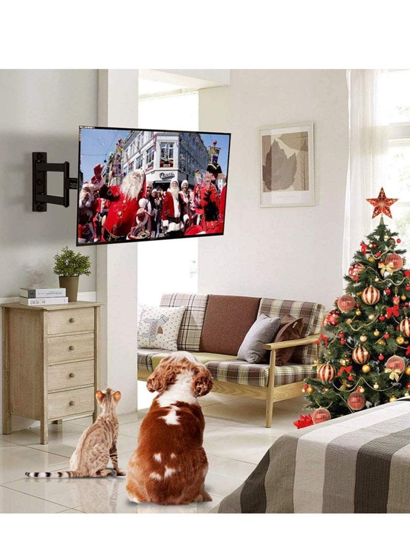 ELTRAZONE TV Wall Mount,Full Motion Swivel and Tilt TV Wall Mount for 10-27 inch TVs & Monitors,TV Bracket Holds up to 30kg,Loading Max VESA 75x75mm - Image 5