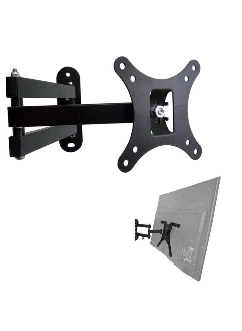 ELTRAZONE TV Wall Mount,Full Motion Swivel and Tilt TV Wall Mount for 10-27 inch TVs & Monitors,TV Bracket Holds up to 30kg,Loading Max VESA 75x75mm - Image 1