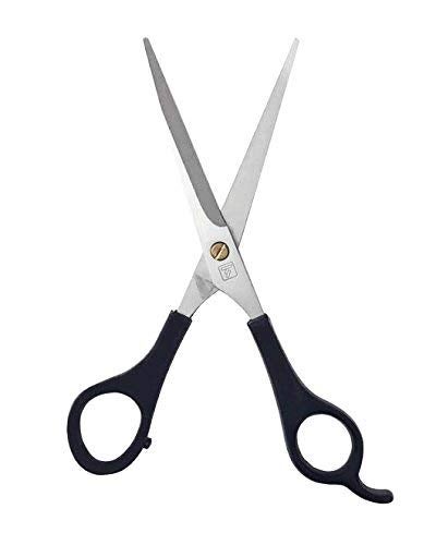 BLUSHIA Hair Cutting Scissor Comfortable And Smooth Black 7Inch Black - Image 1