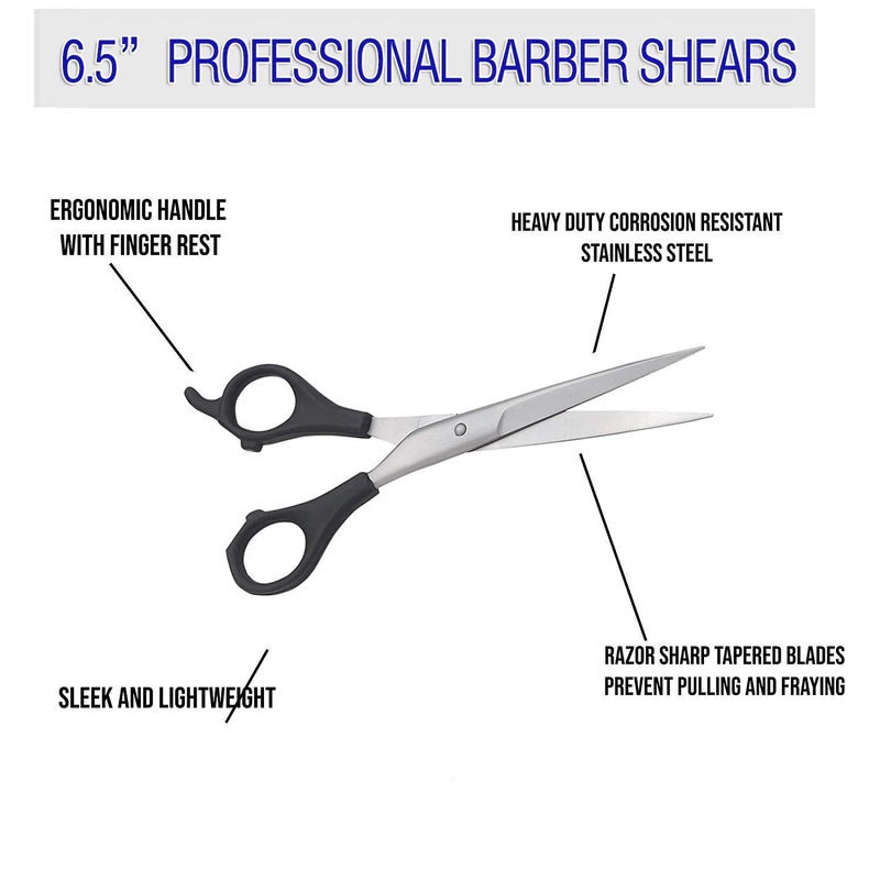 BLUSHIA Hair Cutting Scissor Comfortable And Smooth Black 7Inch Black - Image 2