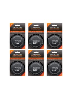 White Glo Activated Charcoal Teeth Whitening Powder, Highly Absobent To Clean Deep Stains And Discolouration, Fresh Mint Flavour (Pack Of 6)  - Image 1