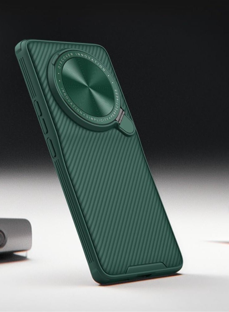 general Case Compatible with Xiaomi Mi 14 Ultra, Camera Lens Privacy Protection Folding Kickstand Holder, Soft TPU Bumper Hard PC Back Cover Corners Shockproof Airbag - Image 2