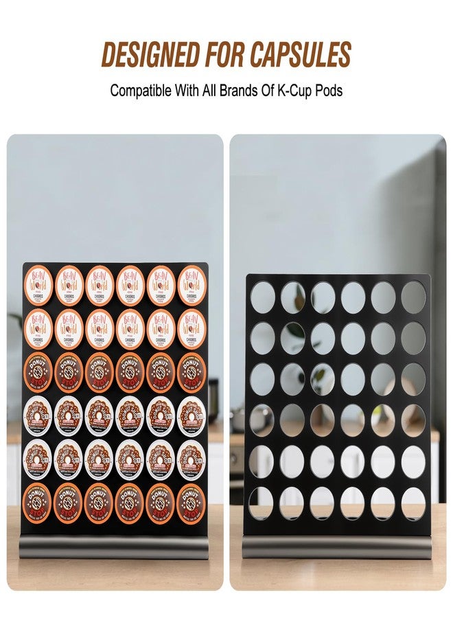 Tegrace Coffee Pods Holder Compatible With K Cup. K Cup Organizer, K Cup Holder, Holds 36 Pods for coffee station, Offices, and Kitchens, K-Cup Pod Holders Display Rack for Countertop - Image 5