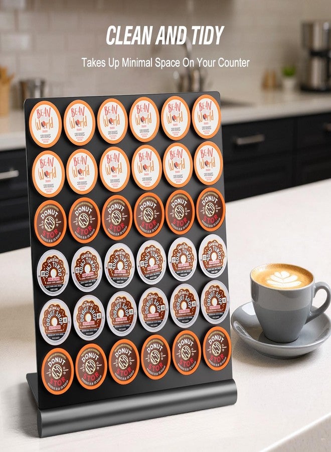 Tegrace Coffee Pods Holder Compatible With K Cup. K Cup Organizer, K Cup Holder, Holds 36 Pods for coffee station, Offices, and Kitchens, K-Cup Pod Holders Display Rack for Countertop - Image 4