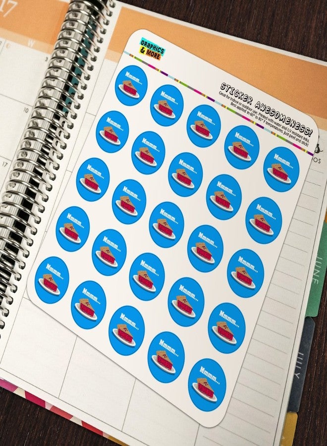 GRAPHICS & MORE Mmm Pi Pie Math Funny Planner Calendar Scrapbooking Crafting Stickers - Image 2