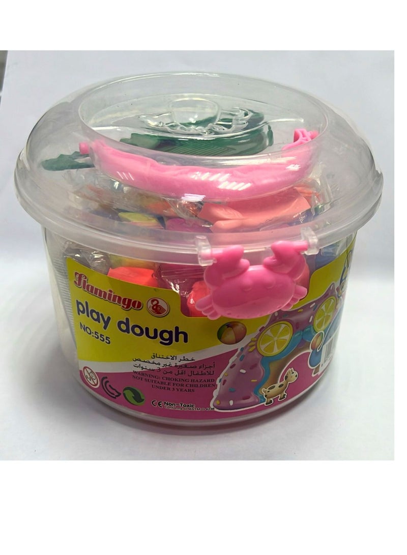 Flamingo 24-Pieces Play Dough Set Multicolor - Image 1