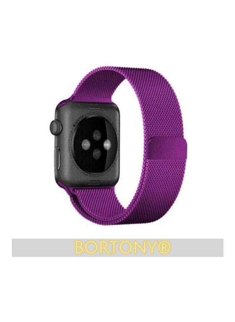 BORTONY - Milanese Replacement Band For Apple Watch SE/6/5/4/3/2/1  42-44mm - Image 1