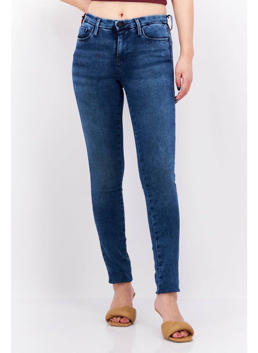 Levi's - Women Skinny Fit Wash Stretchable Jeans, Blue - Image 1