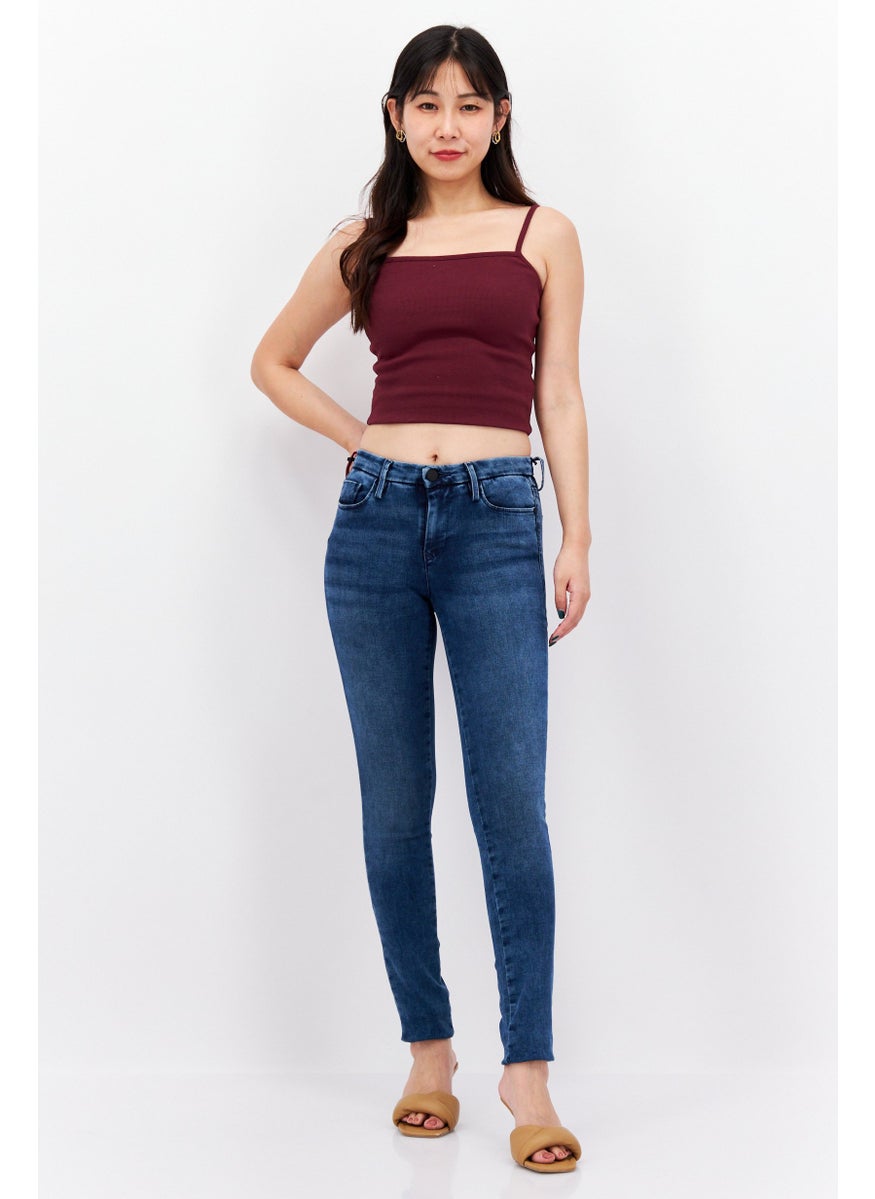 Levi's - Women Skinny Fit Wash Stretchable Jeans, Blue - Image 1