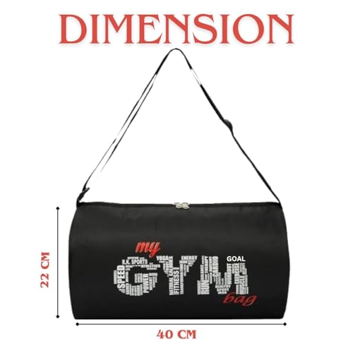 True Indian New Gym Bag Combo for Men Combo Set for Men and Women Workout - Boost Your Workout with Gym Bag,Wrist Band,Mini Gripper & Whey Container Bottle Sipper Bottle Gym Shaker (Red) - Image 2