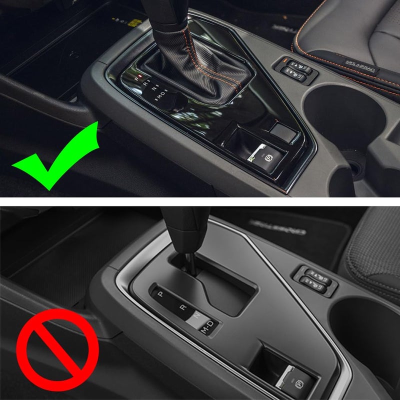 Kolya Center Console Gear Shift Panel Cover Trim Compatible with 2023 2024 2025 Subaru Crosstrek Impreza Accessories (Matte Black) - Image 2