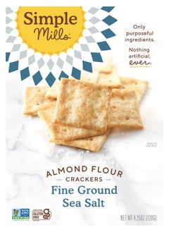 Simple Mills Almond Flour Crackers Fine Ground Sea Salt 4.25 oz (120 g) 