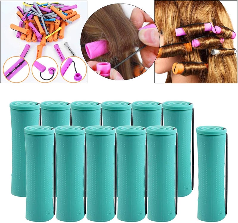 klarako Cold Wave Perm Rods Curling Hair Long Short Hair Small Medium Large Size Heatless tural Rollers Women 1Pack Styling Hairdressing Tools - 12Pcs 2.5cm - Image 5