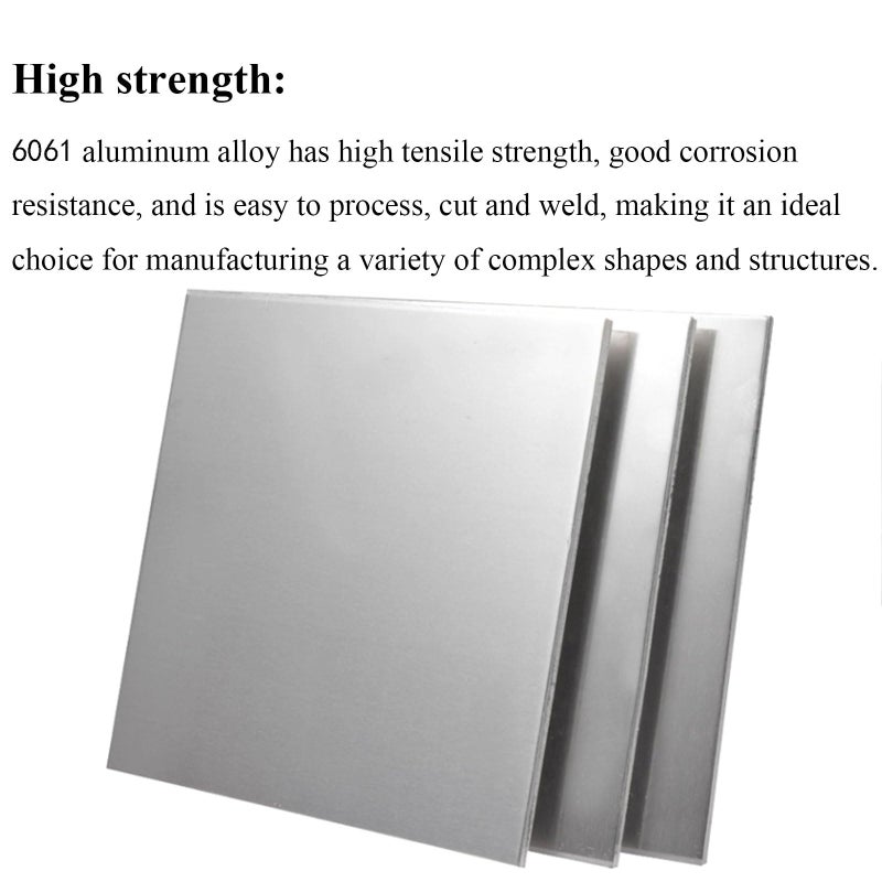 6061 T6 Aluminum Plate 4 PCS 1 5mm Thick Sheet 100x100mm With Protective Film For DIY Craft Projects - Image 5