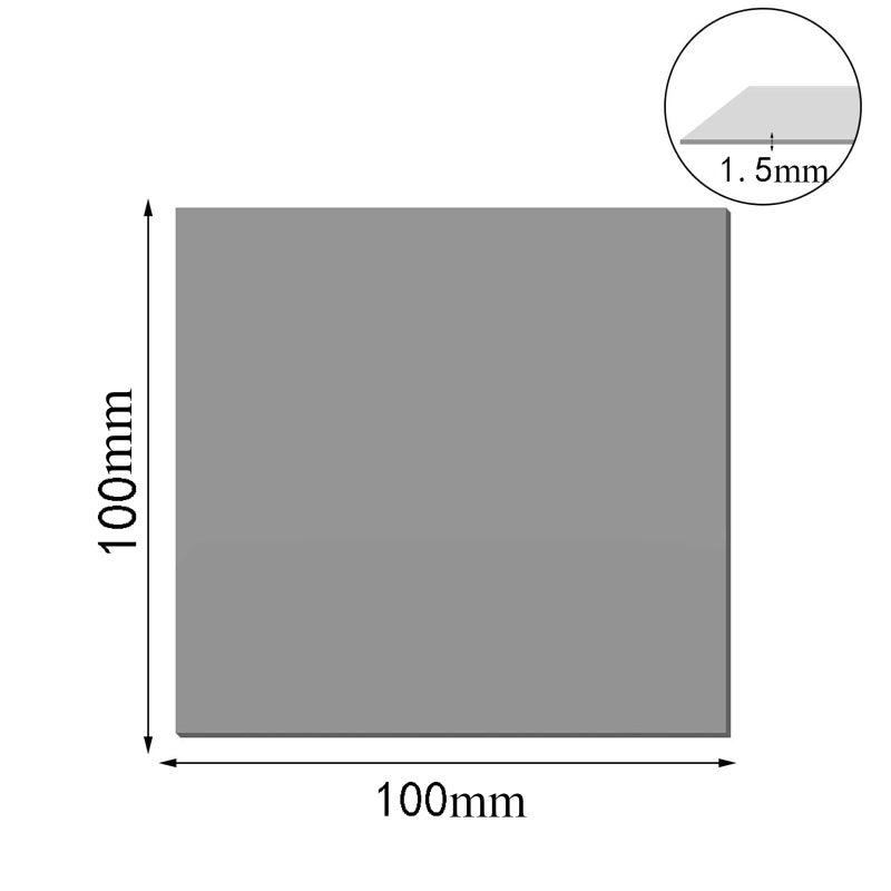 6061 T6 Aluminum Plate 4 PCS 1 5mm Thick Sheet 100x100mm With Protective Film For DIY Craft Projects - Image 3