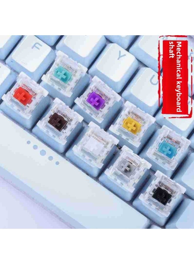 OUTEMU/High Special Axis Mechanical Keyboard Axis Switch Green Axis Black Axis Tea Red Mute Axis Guest Hot Plug-Color:Gaote White Shaft (dual Contact-silent Shaft) - Image 2