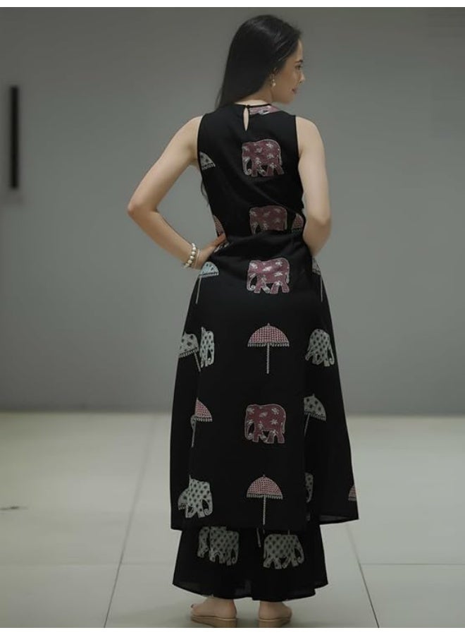 ANNI Designer Women Kurta with Palazzo - Image 3