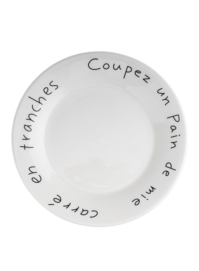 NIBEMINENT Nordic Breakfast Plate White 6inch - Image 1