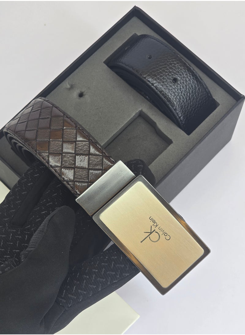 CALVIN KLEIN JEANS PLUS Calvin Klein Leather Belt Set For Men  - Image 2