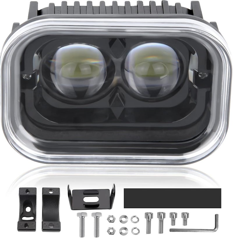 OPL5 أضواء قيادة دراجة نارية LED عالمية 4 بوصة OPL5 45W أضواء تشغيل بار LED بيضاء HiLo للدراجات النارية ATV الشاحنات EBike قطعة واحدة - Image 1