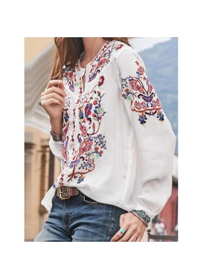 VUELO Spot European And American New Women's Explosions Loose Cardigan Printed Long Sleeve Shirt Top - Image 3