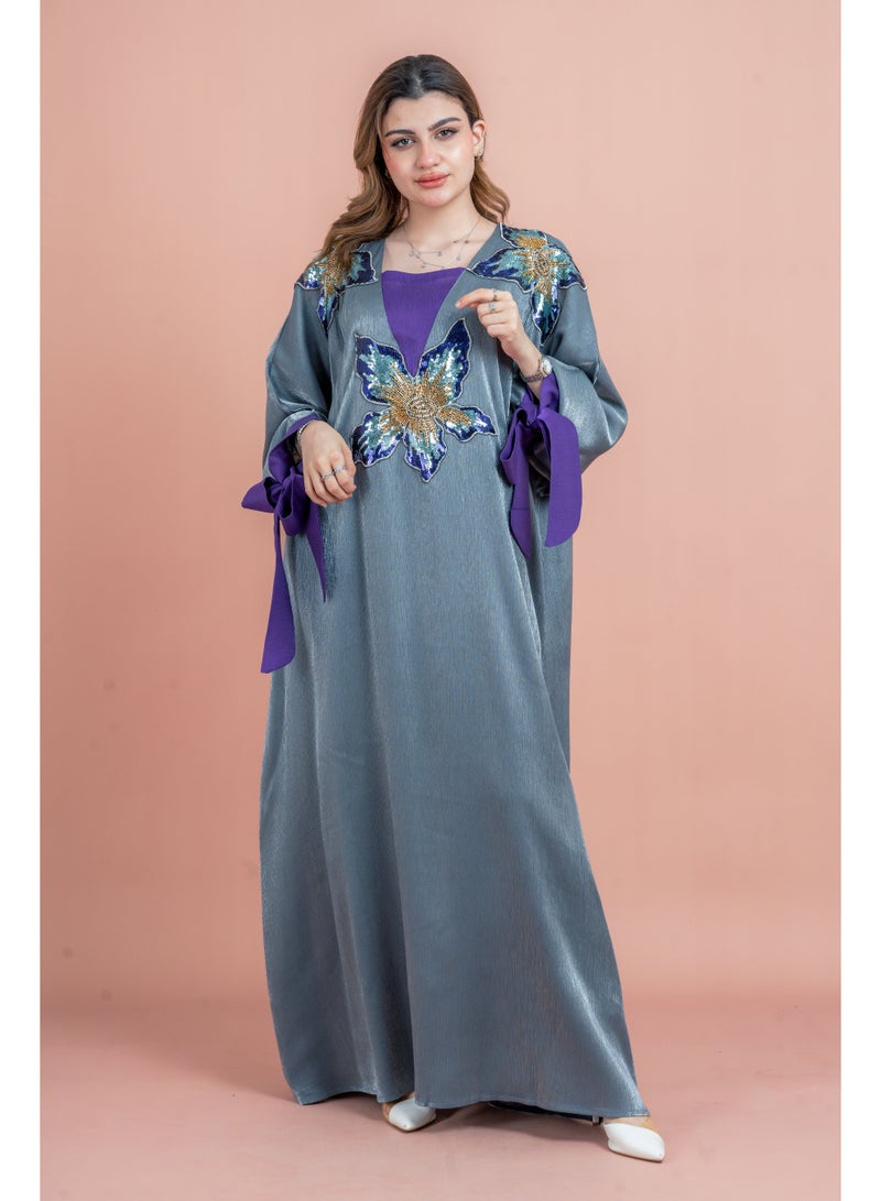 اكسا جلابية كريستال يدوية حديثة - Image 1