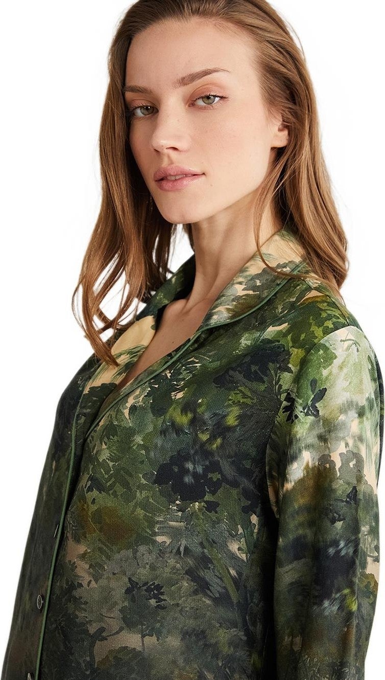 Penye Mood Women's Green Pajama Set 9701  - Image 4