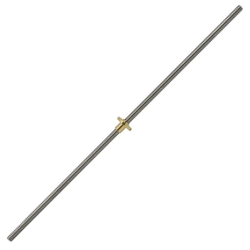T8 Lead Screw 2mm Pitch 8mm Lead 300MM with Nut for Ender 3 CR 10 Ender 5 3D Printer - Image 1