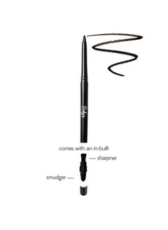Ruby's Organics Kohl Eyeliner- Black, Kajal With In-Built Smudger For Smokey-Eye, Extra Smooth & Blendable, Long-Wearing Matte Finish, Organic Eye Makeup, Cruelty-Free & Vegan, 0.35 Gm  - Image 2