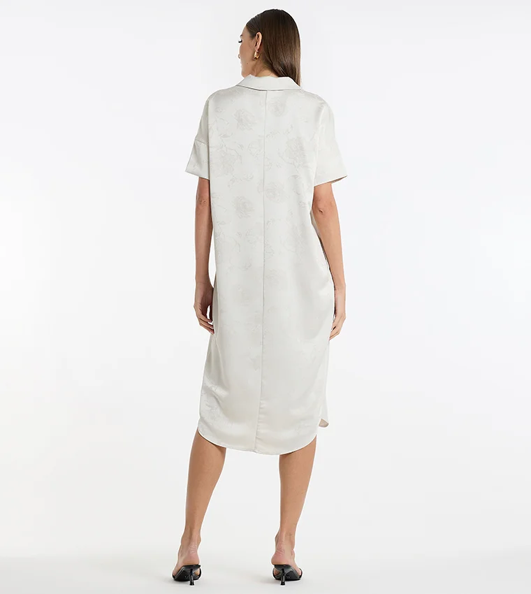 BCBG BCBG Jacquard Collared Dress