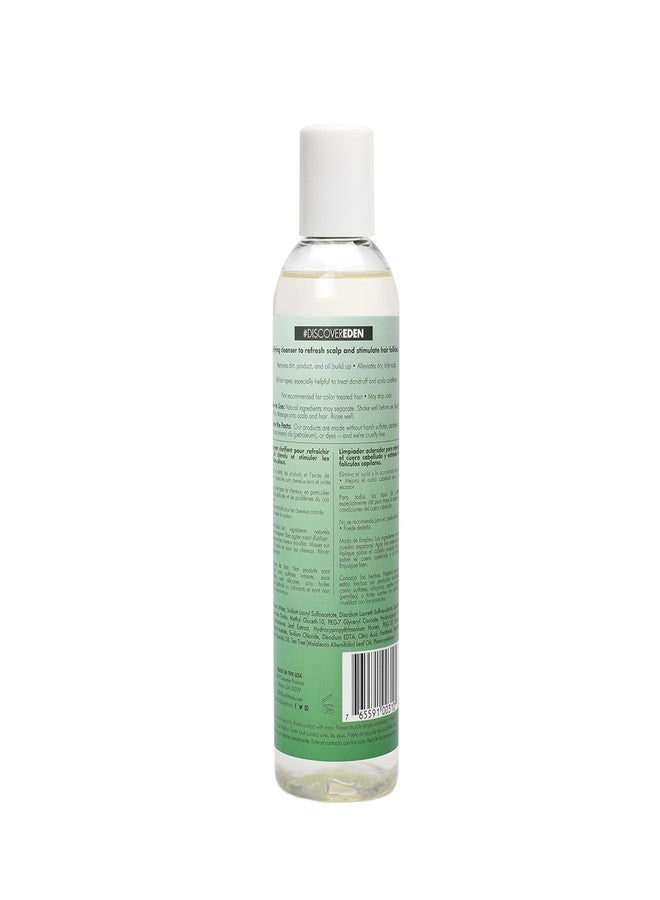 EDEN BodyWorks Peppermint Tea Tree Shampoo | Clarifying Shampoo for Curly Hair | Perfect for Build Up Cleansing | 8oz - Image 2